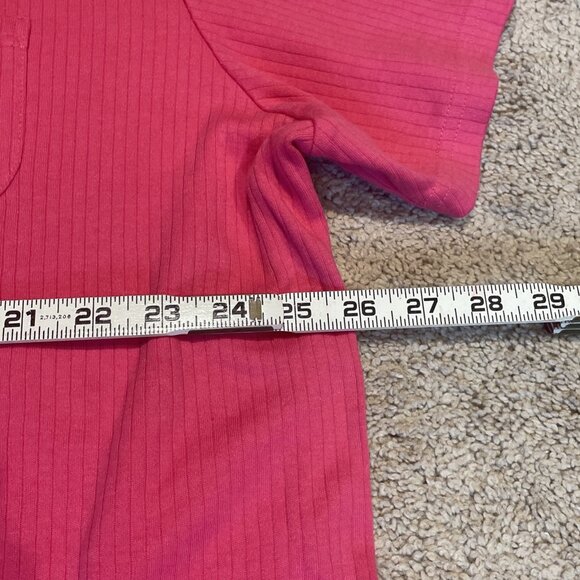 White Stag Sleepwear 2 Piece Pajama Set Tee & Shorts Women's Size 3X Barbie Pink - Picture 3 of 10